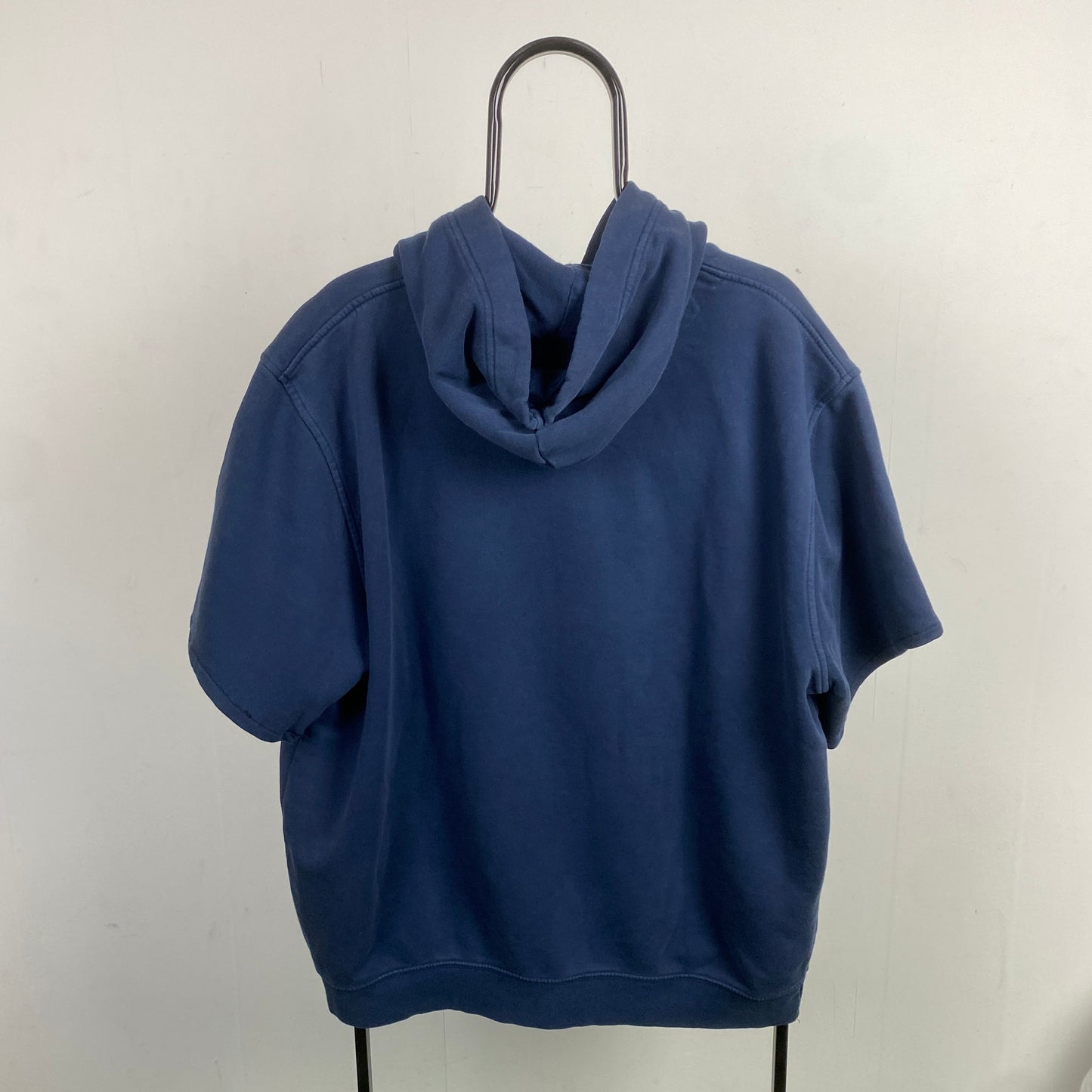 00s Nike Sleeveless Workout Hoodie Blue XL