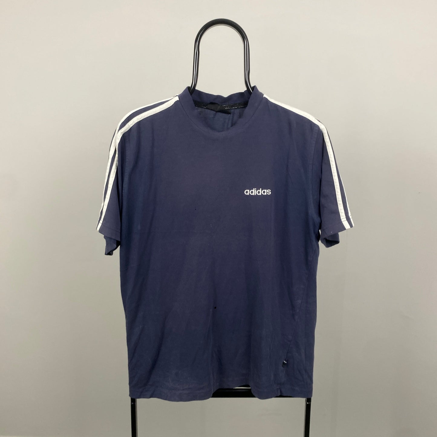 90s Adidas T-Shirt Blue Medium