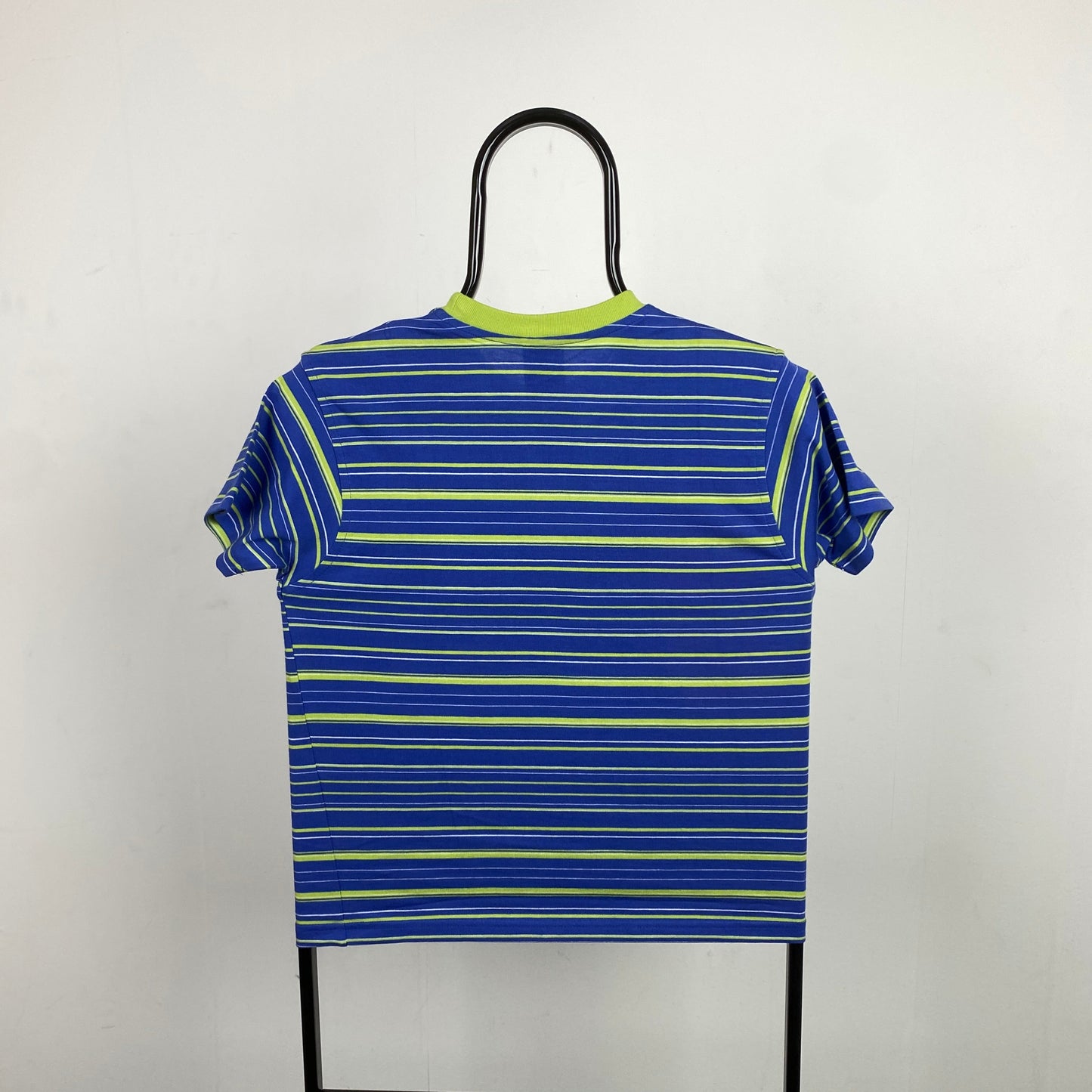 00s Nike Striped T-Shirt Blue XS