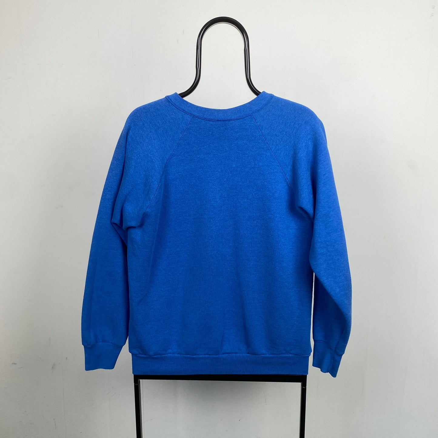 Retro 90s Dog Graphic Sweatshirt Blue Medium