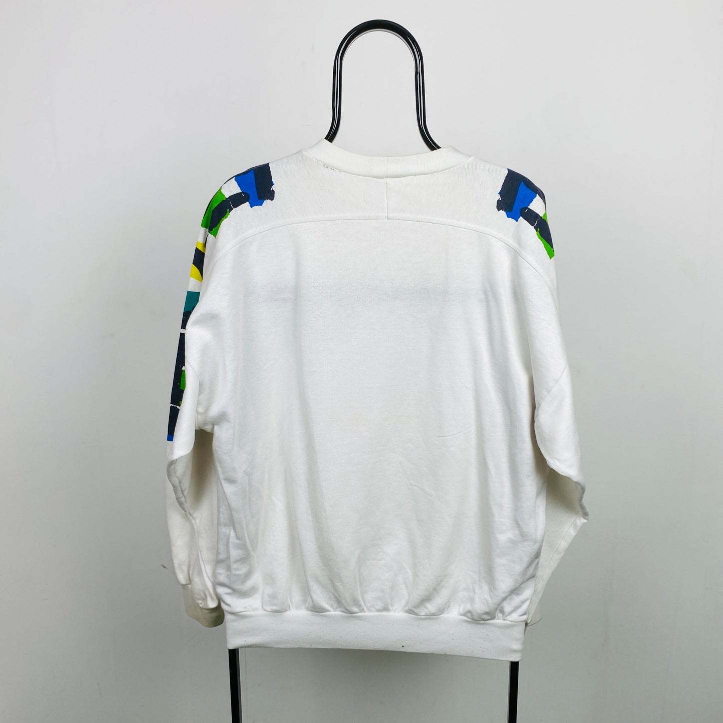 80s Adidas Stefan Edberg Sweatshirt White Medium