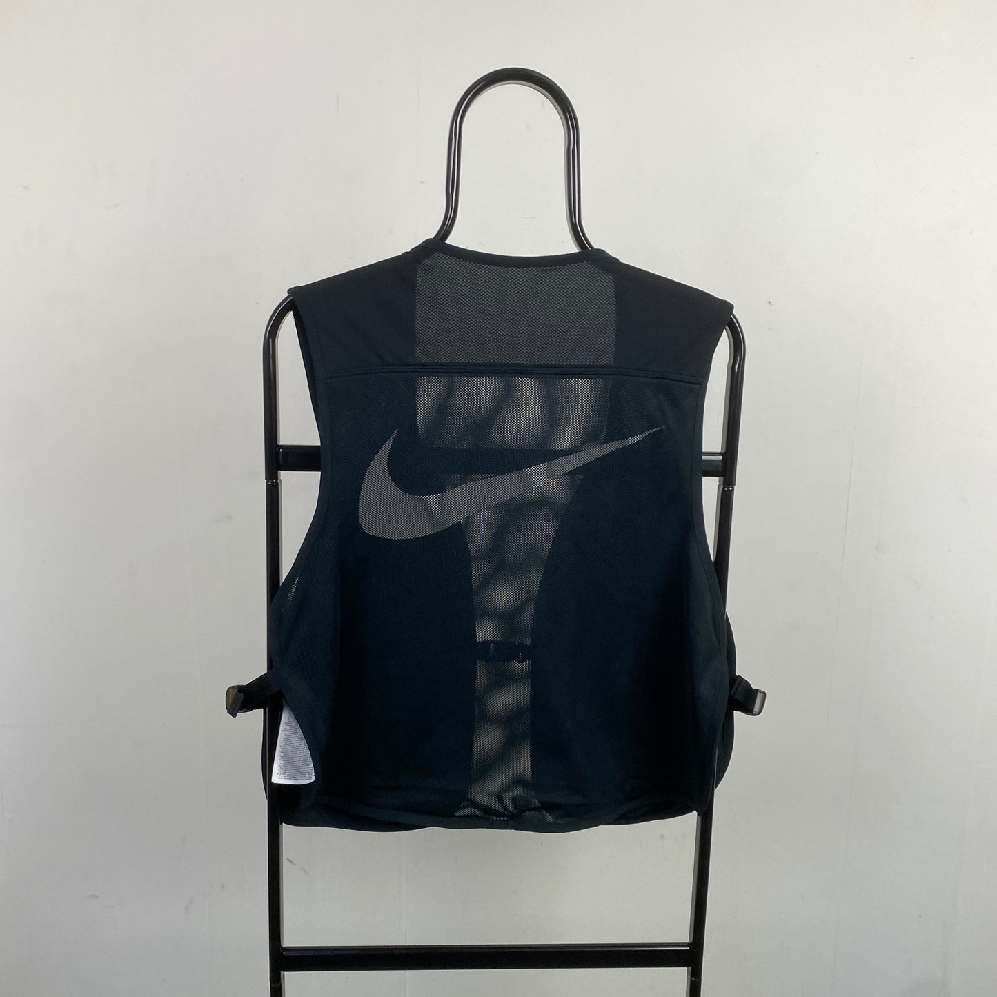00s Nike Running Vest Windbreaker Jacket Black Small