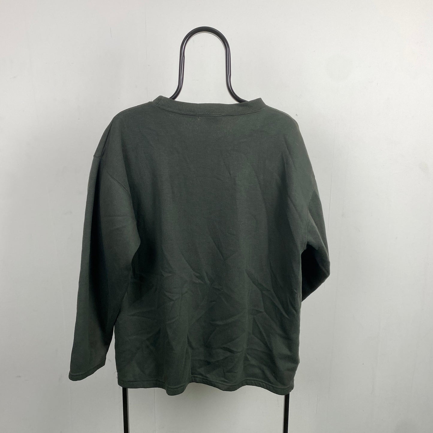 90s Nike Swoosh Sweatshirt Green XL
