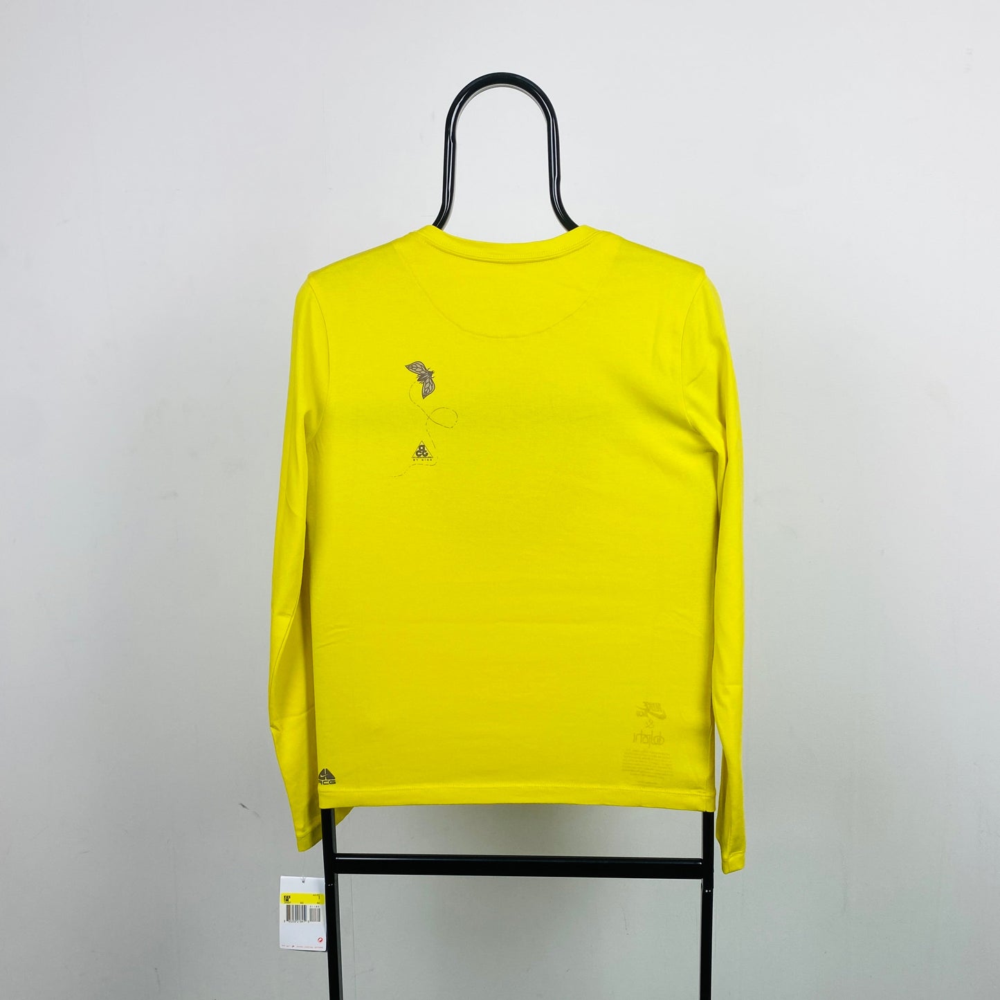 00s Nike ACG Long Sleeve T-Shirt Yellow Medium