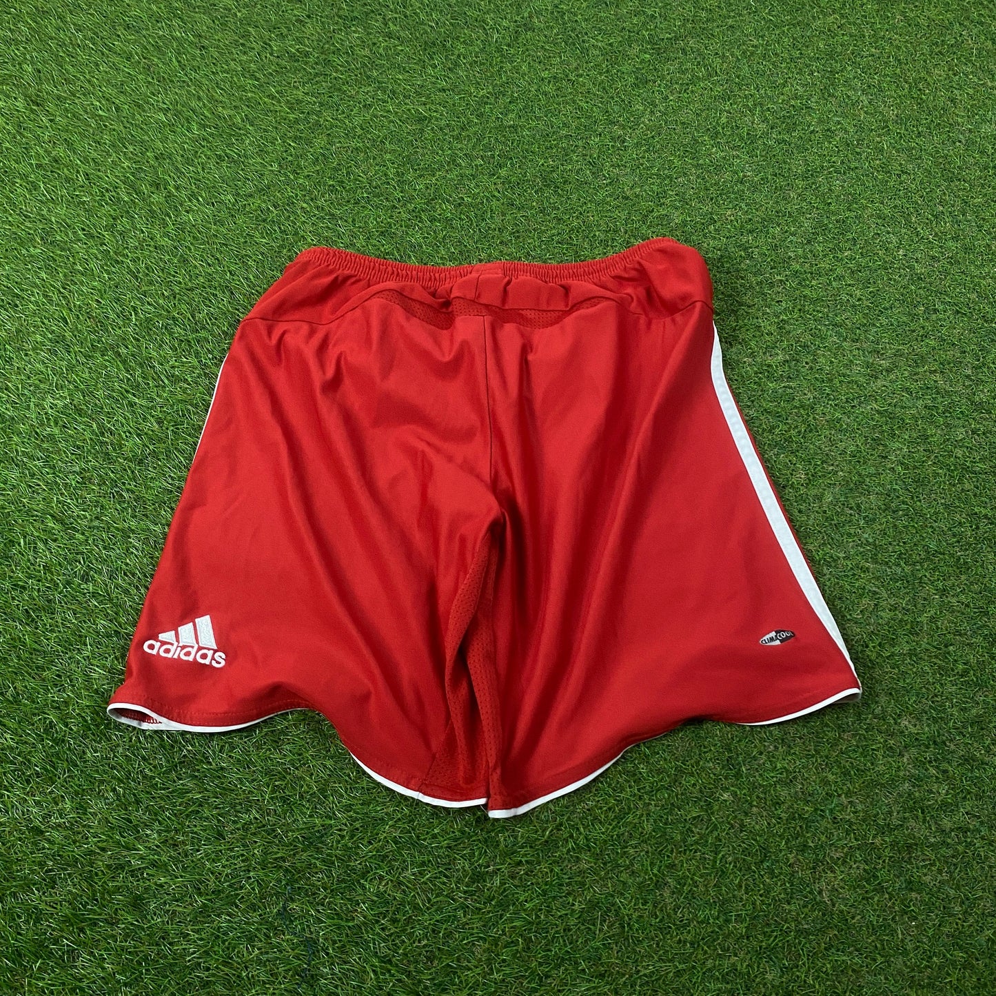 00s Adidas Bayern Munich Football Shorts Red Large