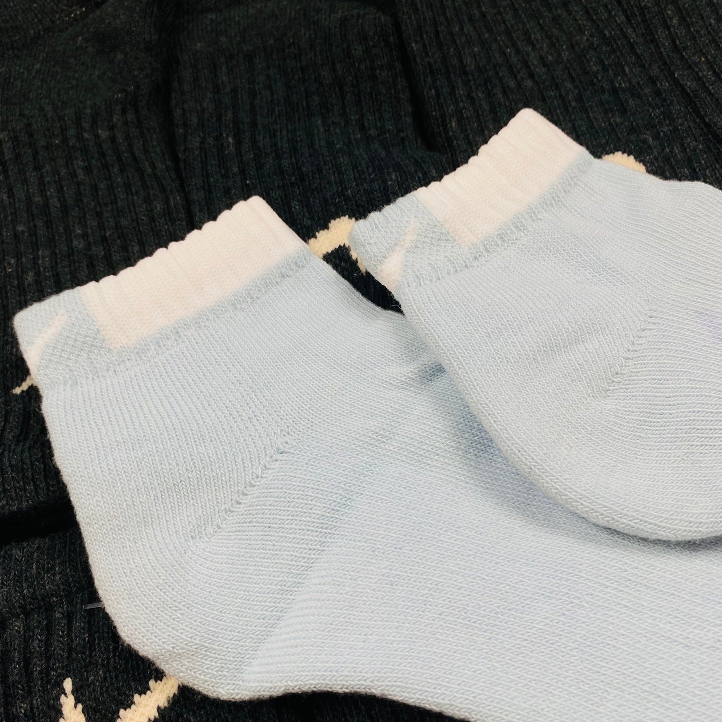 Vintage Nike Socks Baby Blue UK12-8