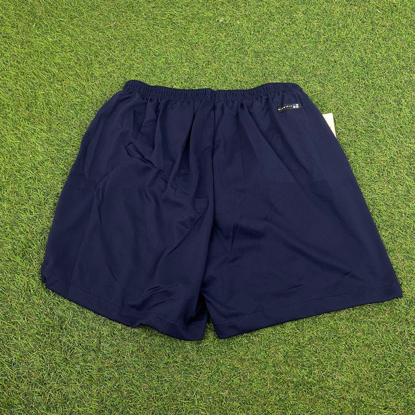 90s Nike Nylon Running Shorts Blue XS