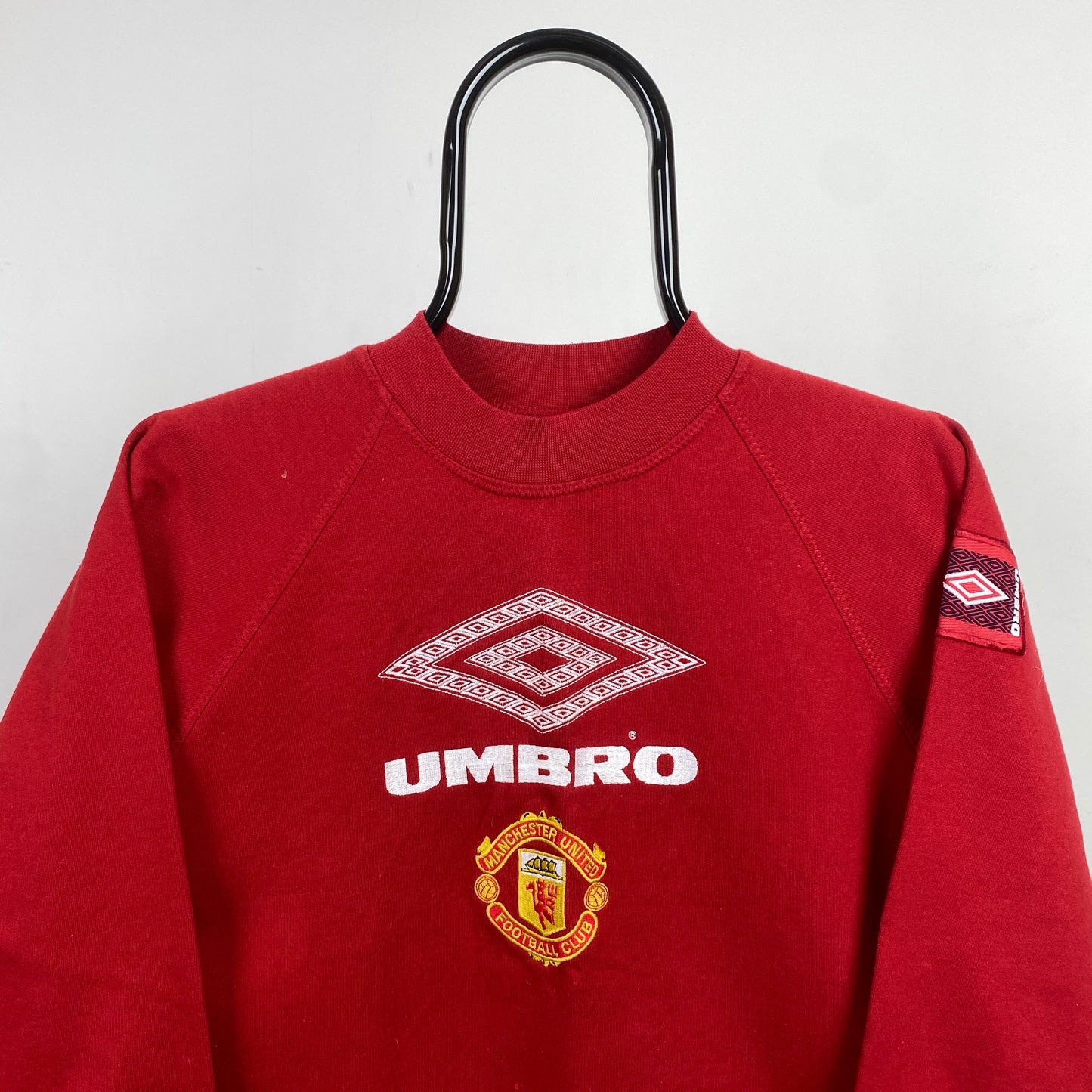 Retro Umbro Manchester United  Sweatshirt Red XS/XXS