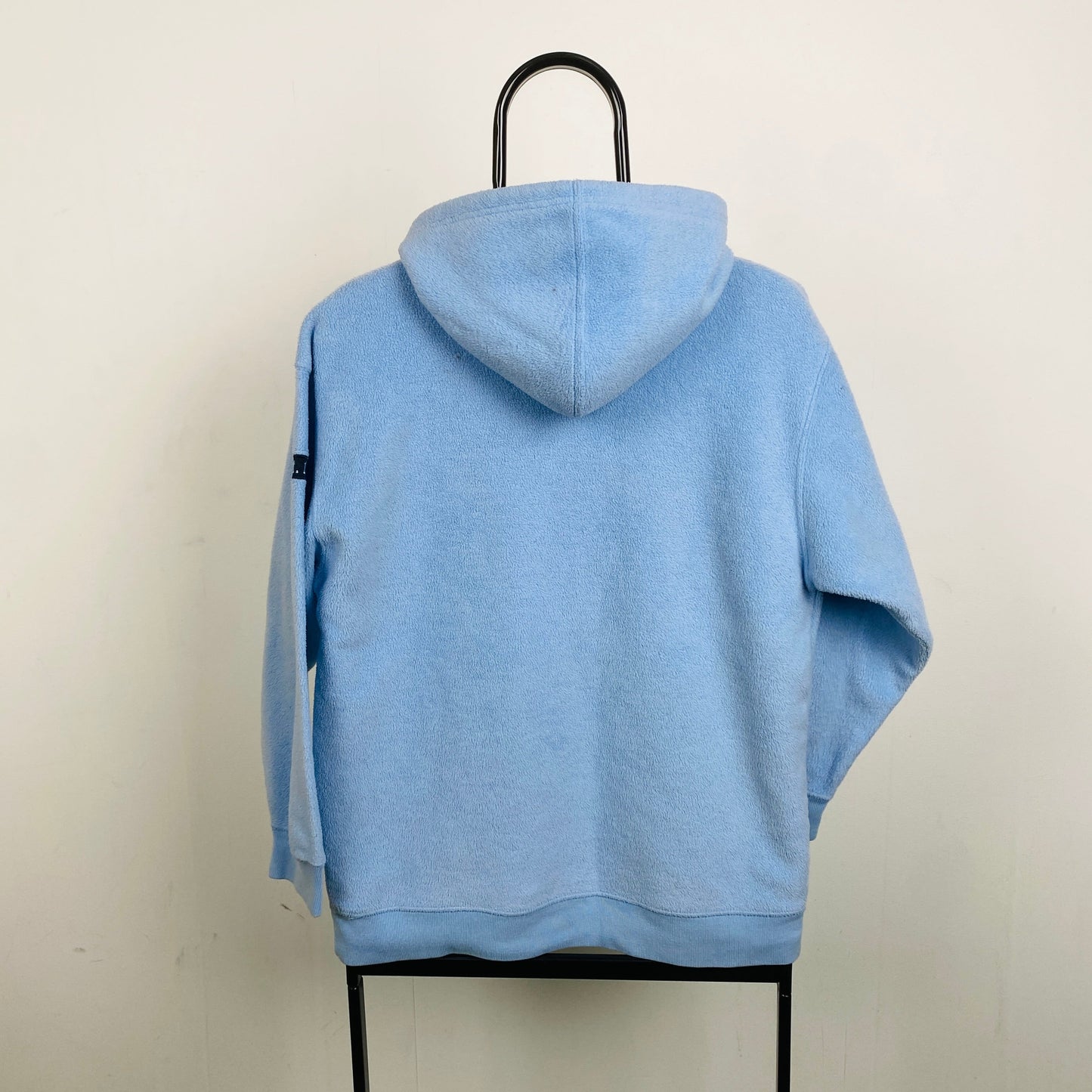 Retro Gap Fleece Hoodie Baby Blue Small