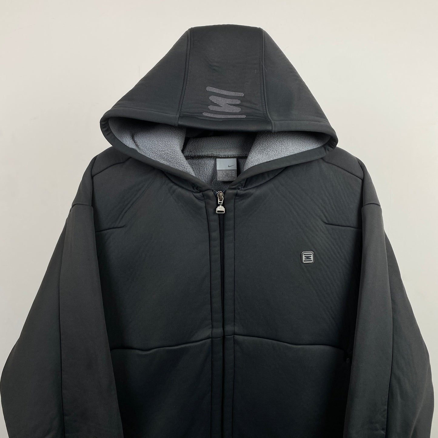 90s Nike Shox Soft Shell Hoodie Grey XL