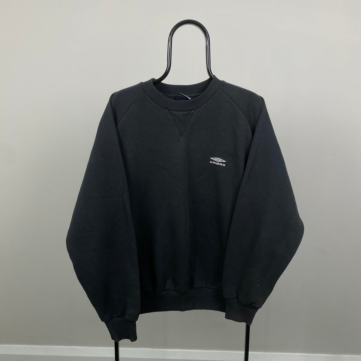 Retro Umbro Sweatshirt Black Large
