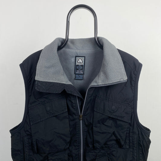 00s Nike ACG Fleece Gilet Jacket Black Medium