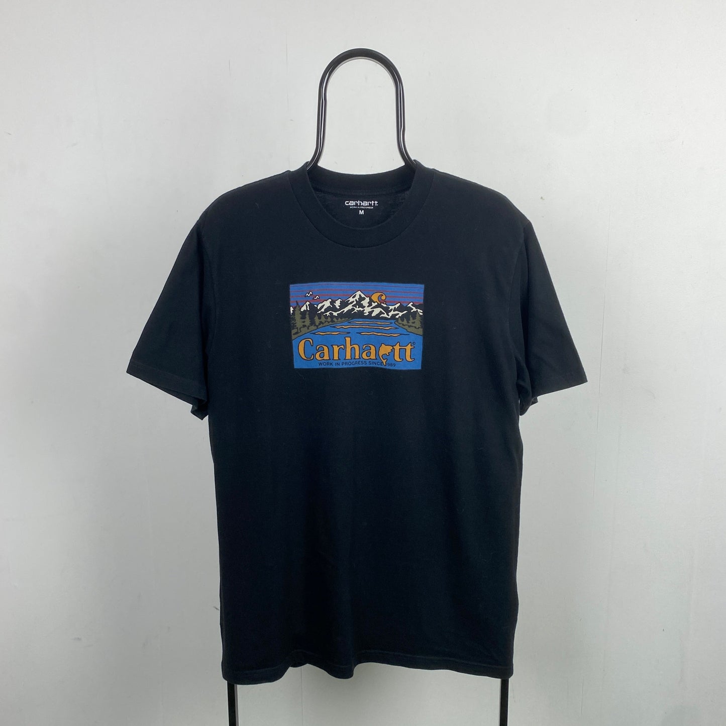 Retro Carhartt T-Shirt Black Medium