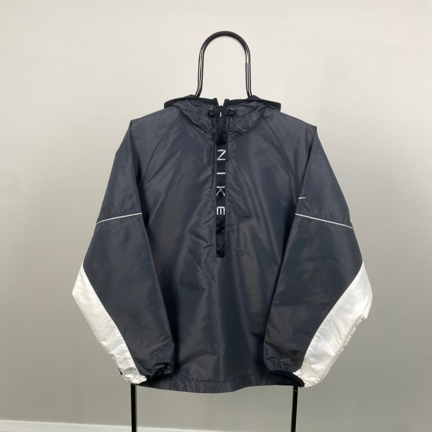 90s Nike Windbreaker Jacket Grey Medium