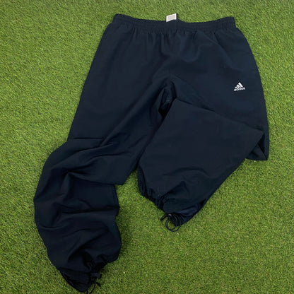 2001/02 Adidas France Football Tracksuit Jacket + Joggers Set Red Large