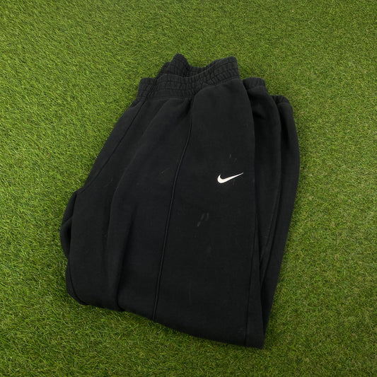 00s Nike Wide Leg Cotton Joggers Black Large
