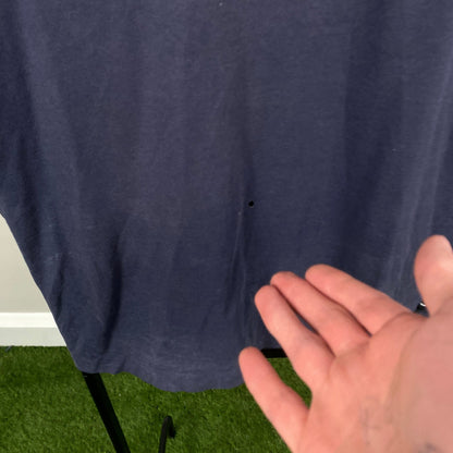 90s Adidas T-Shirt Blue Medium