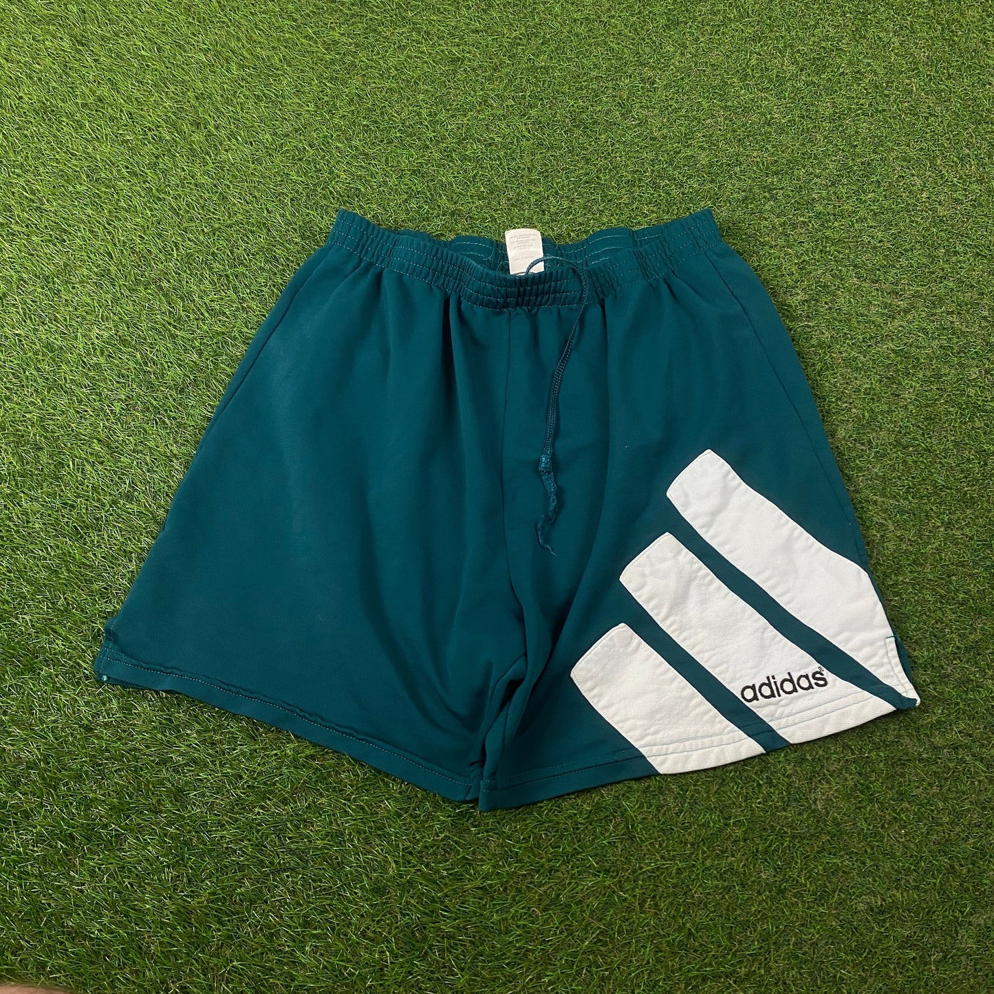 90s Adidas Equipment Football Shorts Green Large