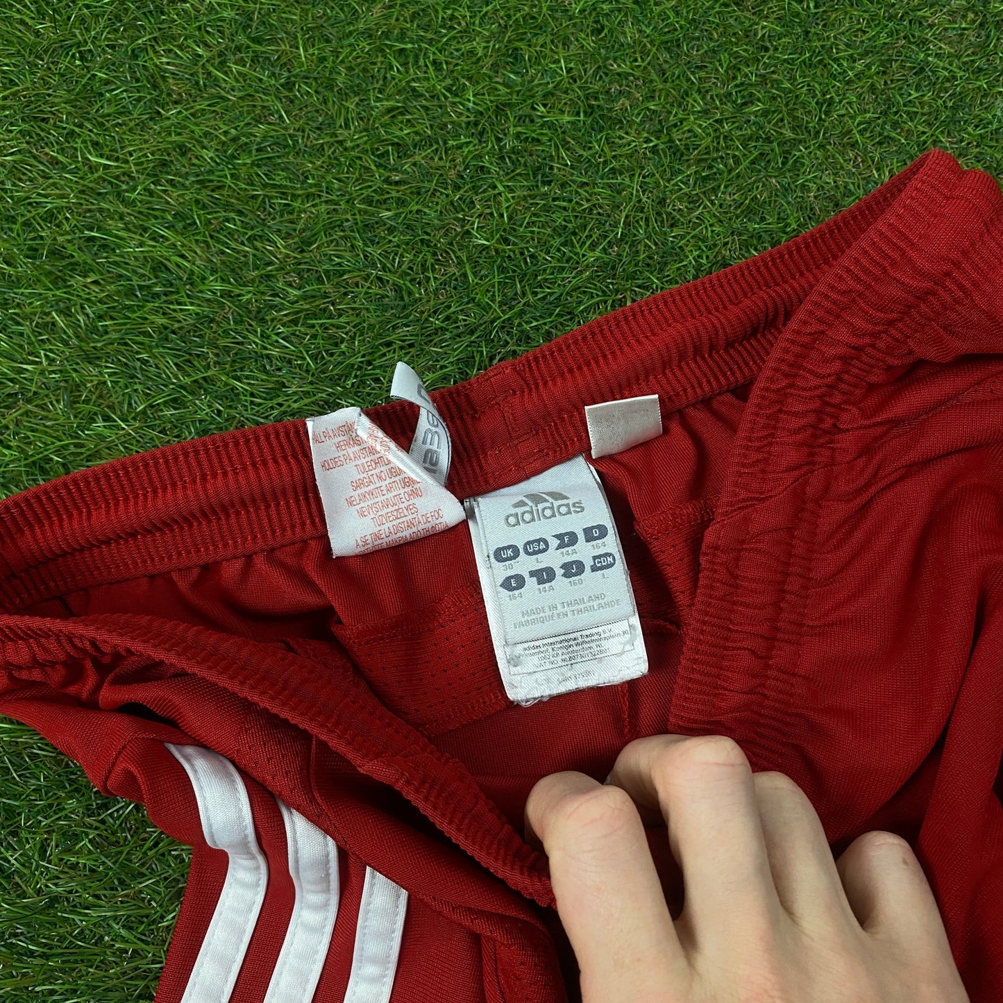 00s Adidas Bayern Munich Football Shorts Red Large