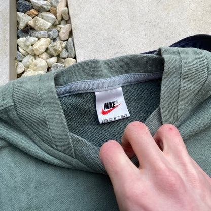 90s Nike Swoosh Sweatshirt Green Small