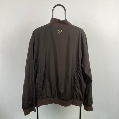 00s Nike Barcelona Windbreaker Jacket Brown XL