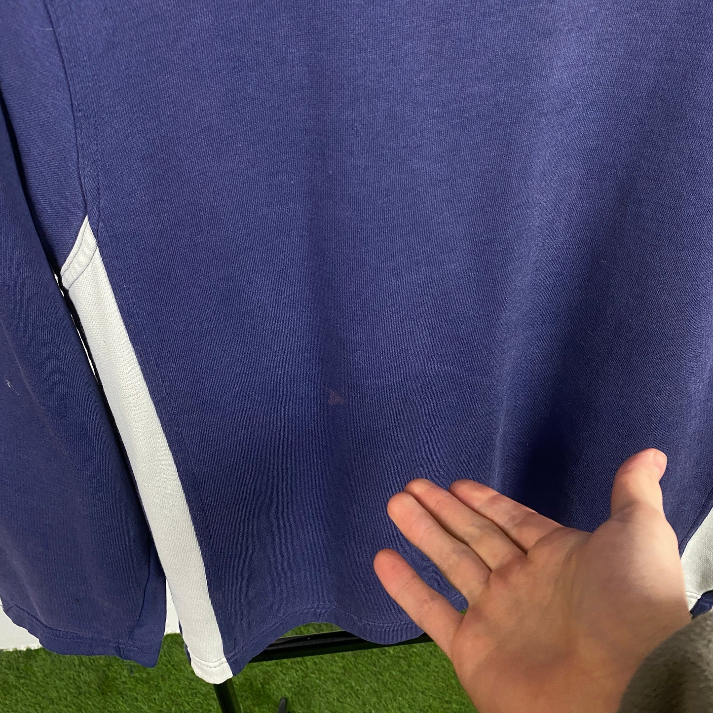 90s Adidas Sweatshirt Blue Small