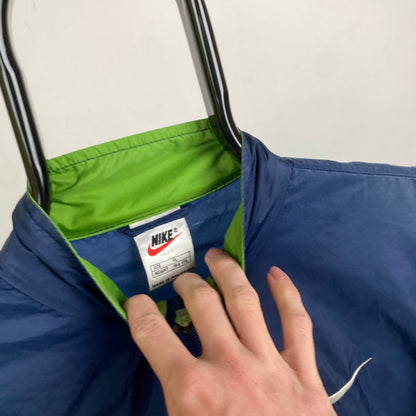 90s Nike Windbreaker Jacket Blue Small