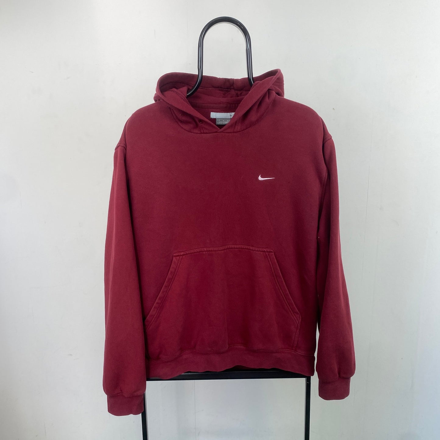 00s Nike Heavyweight Hoodie Red Medium
