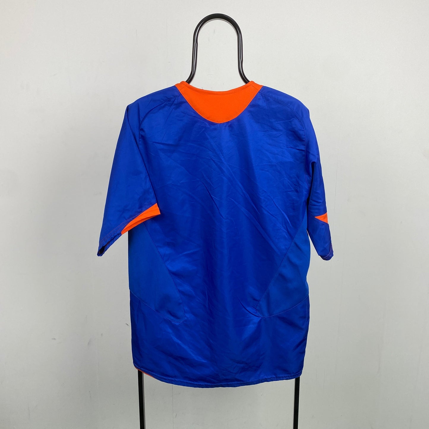 00s Nike Valencia Football Shirt T-Shirt Blue Large