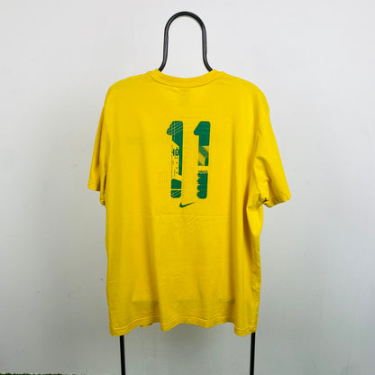 00s Nike Brazil T-Shirt Yellow XXL
