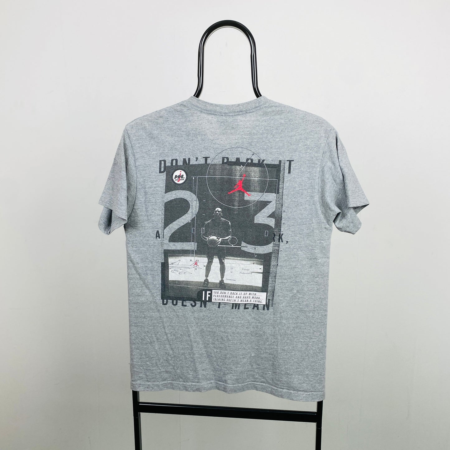 90s Nike Jordan T-Shirt Grey XS
