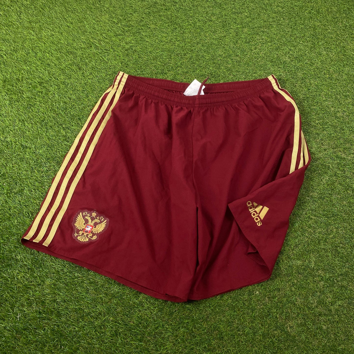 00s Adidas Football Shorts Red XL