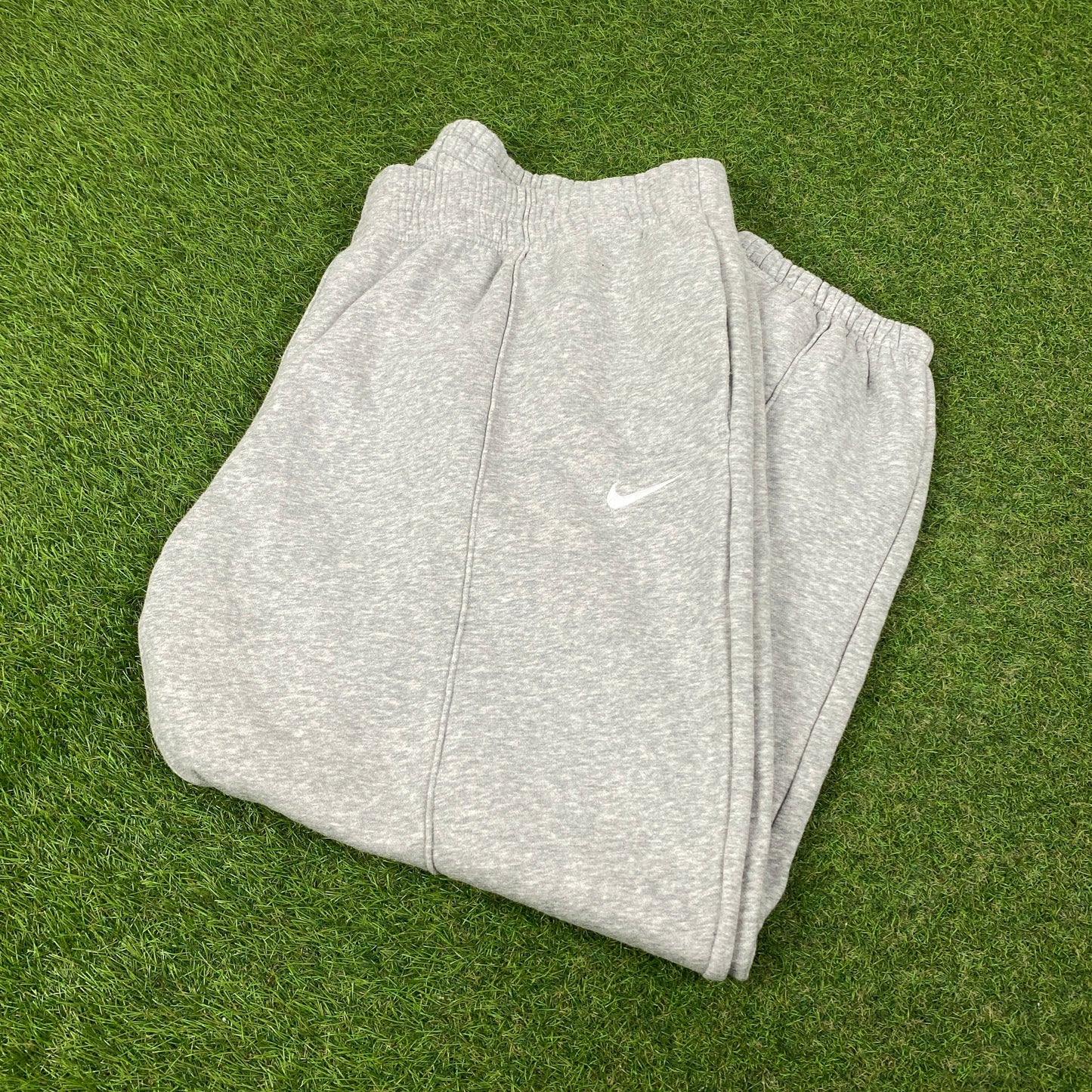 00s Nike Wide Leg Cotton Joggers Grey XXL