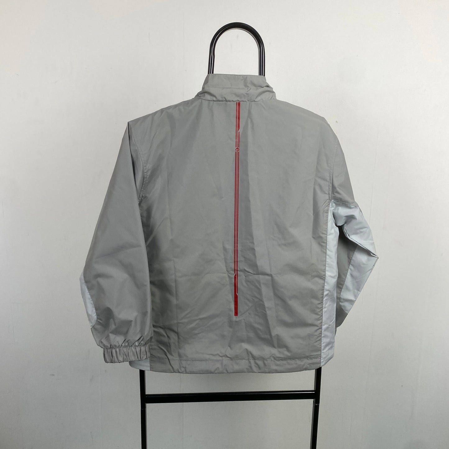 00s Nike Tn Hex Windbreaker Jacket Grey XS
