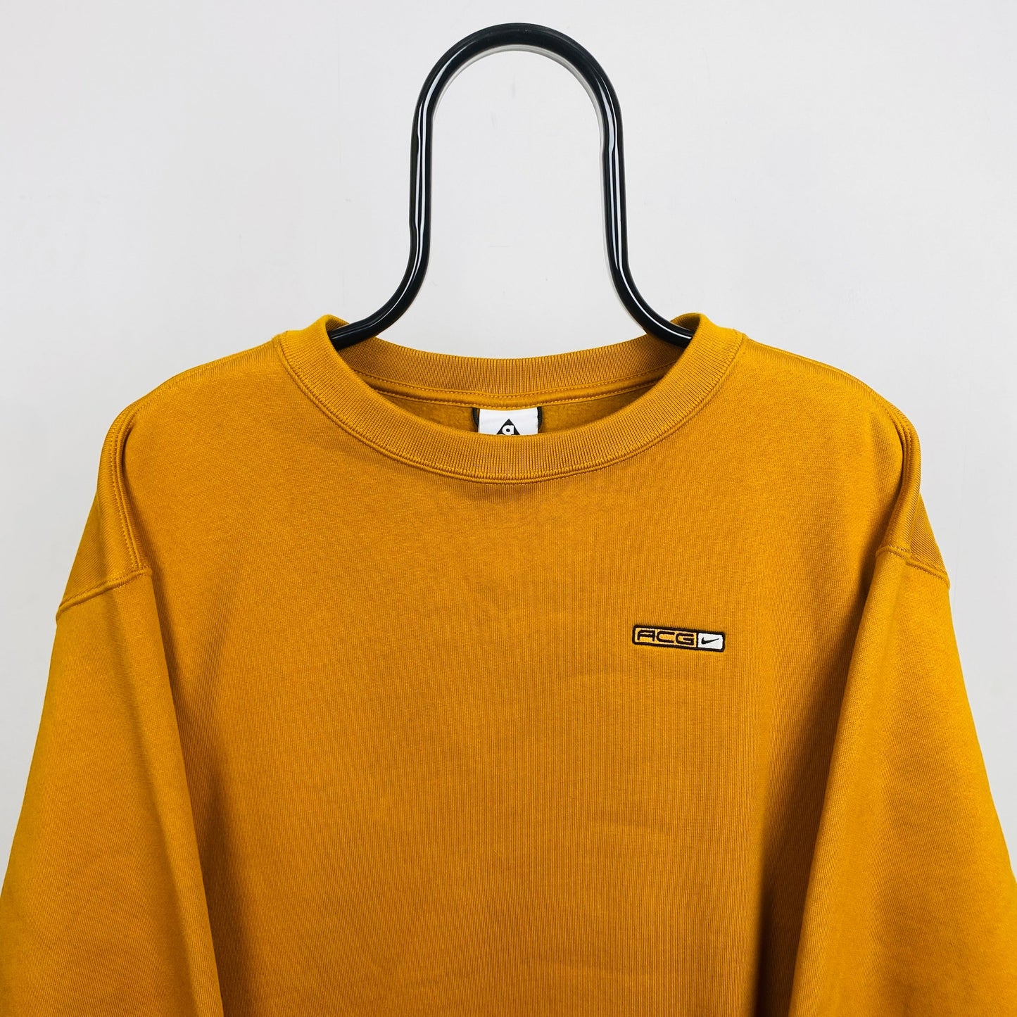 00s Nike ACG Sweatshirt Gold Yellow Small