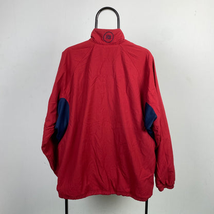 00s Nike Barcelona Reversible Coat Jacket Red Blue Medium