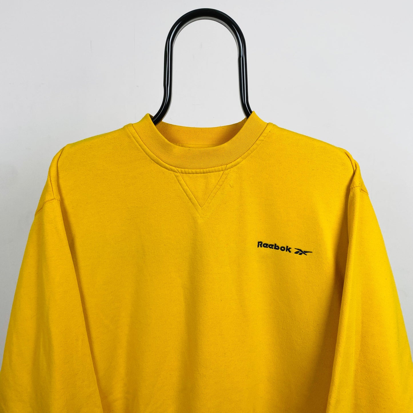 Retro Reebok Sweatshirt Yellow Small