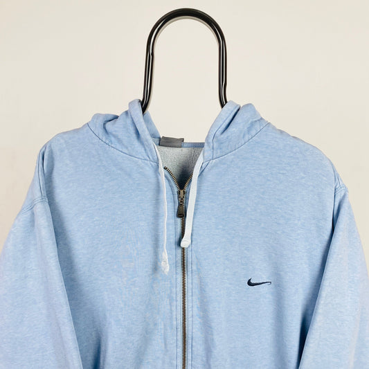 00s Nike Zip Hoodie Baby Blue XL