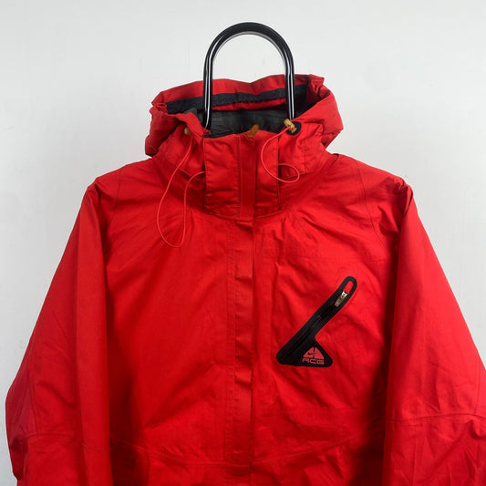 00s Nike ACG Waterproof Coat Jacket Red Medium