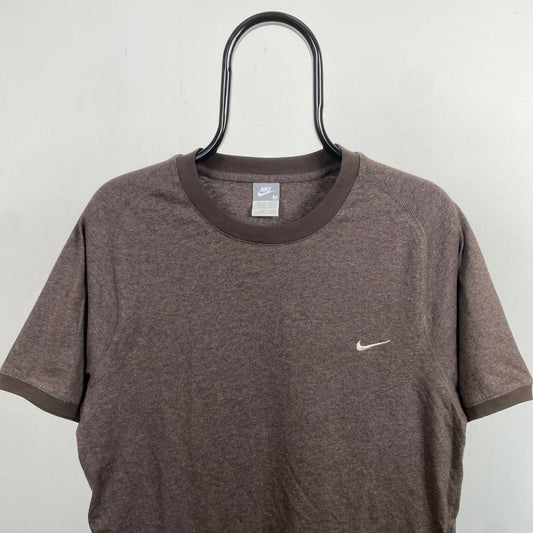 00s Nike T-Shirt Brown Small