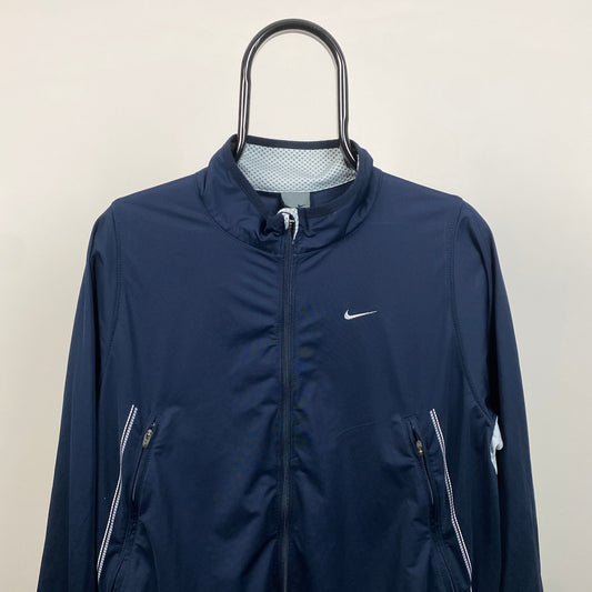 00s Nike Soft Shell Windbreaker Jacket Blue XL