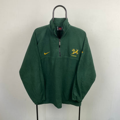 90s Nike South Africa Rugby Fleece Sweatshirt Green Large
