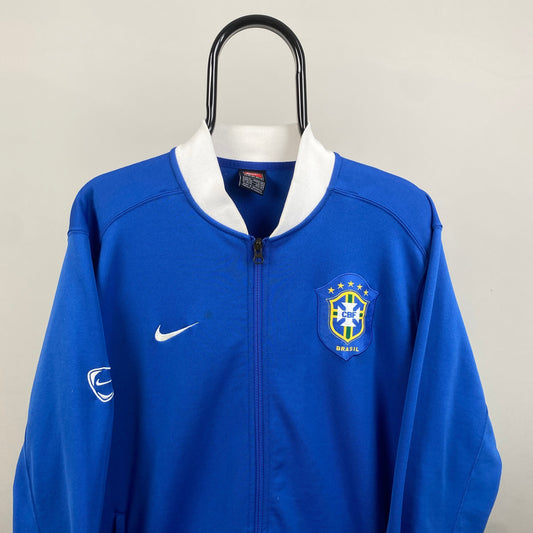 90s Nike Brazil Track Jacket Blue XL