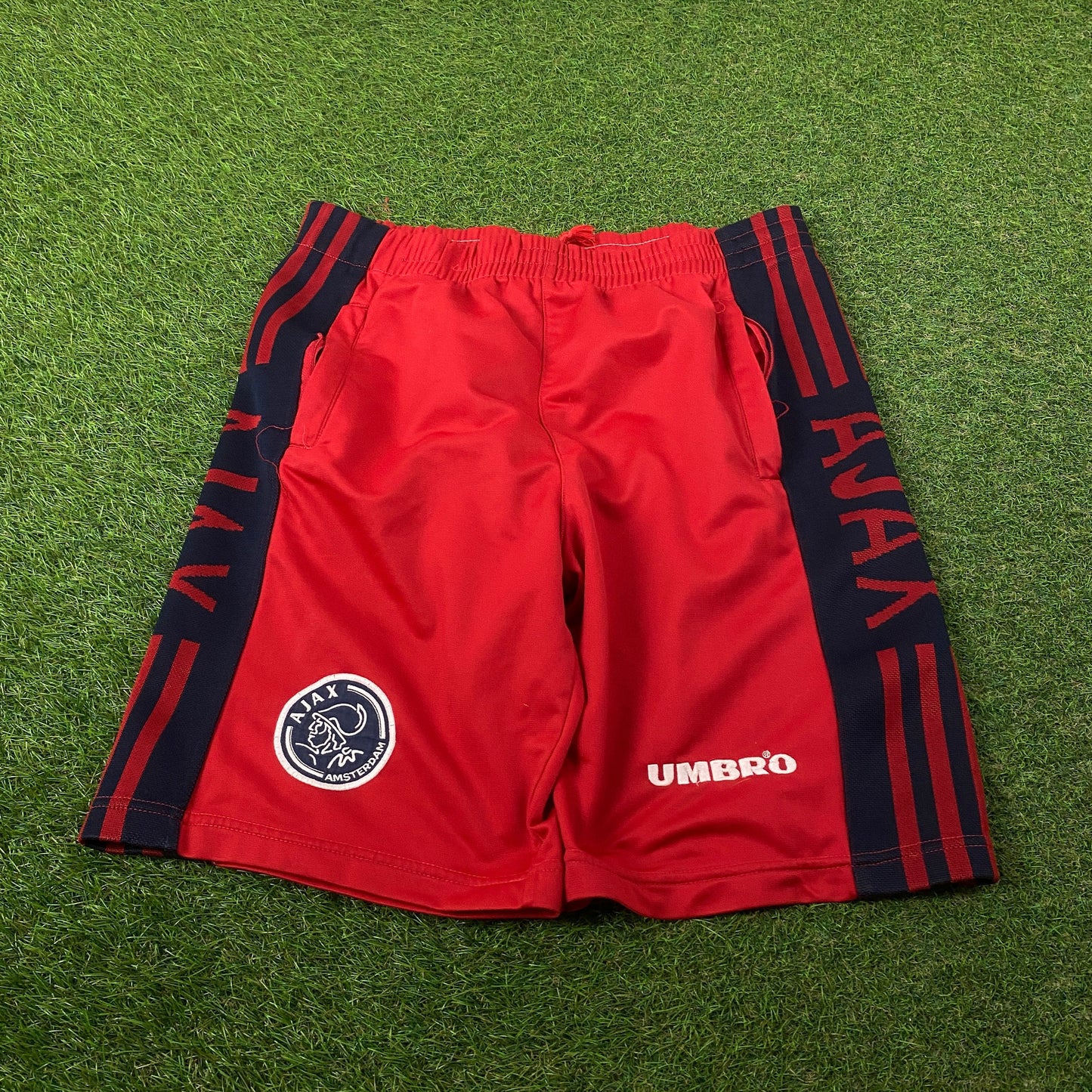 90s Umbro Ajax Shorts Red Medium