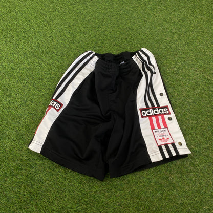 90s Adidas Popper Shorts Black Small