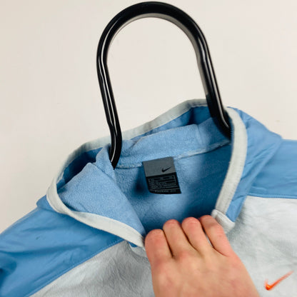 00s Nike Fleece Zip Hoodie Baby Blue Small