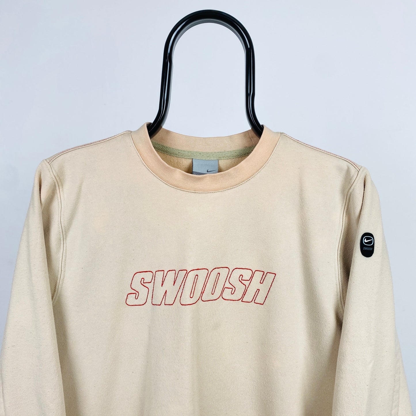 00s Nike Swoosh Sweatshirt Brown Small