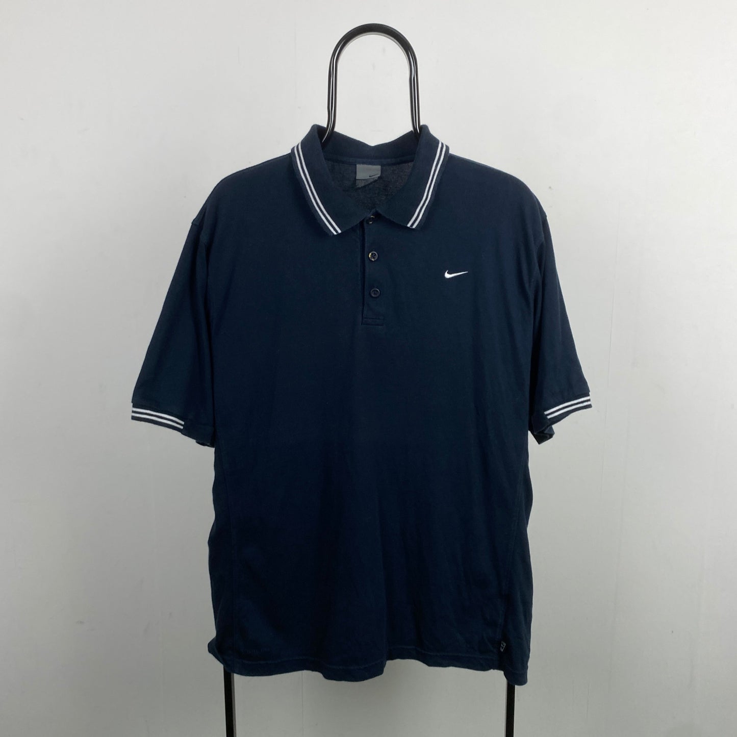 00s Nike Golf Polo Shirt T-Shirt Blue Large