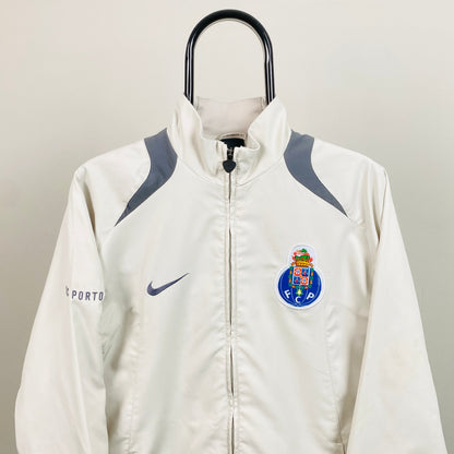 00s Nike T90 Porto FC Windbreaker Jacket Grey Medium
