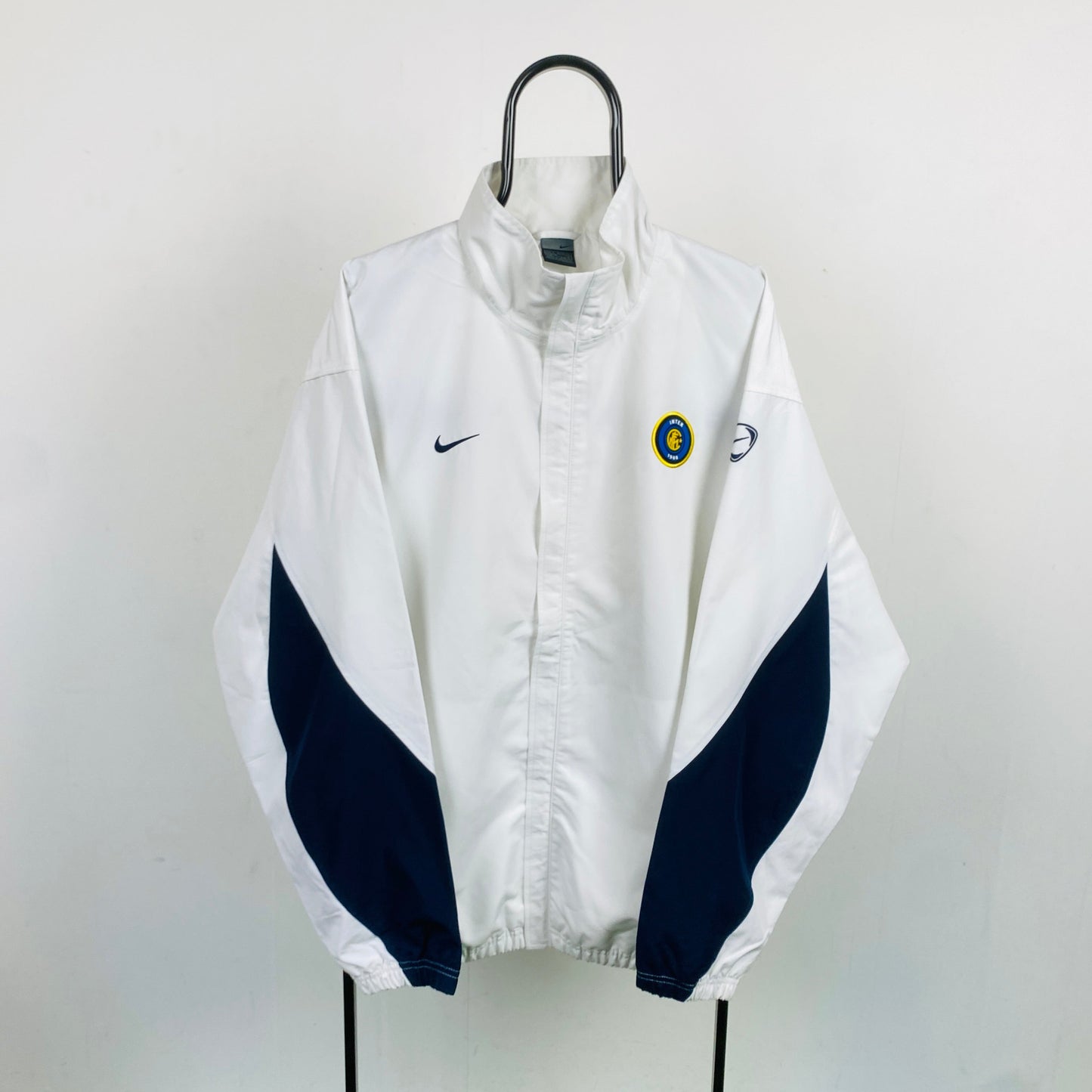 00s Nike Inter Milan Windbreaker Jacket White XL